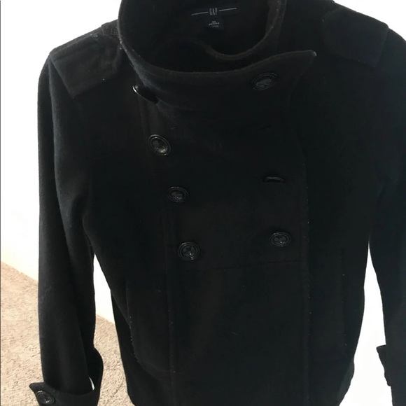 GAP Jackets & Blazers - Gap xs black wool pea coat